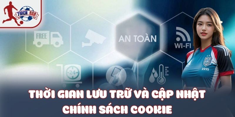 Thời gian lưu trữ và cập nhật chính sách cookie